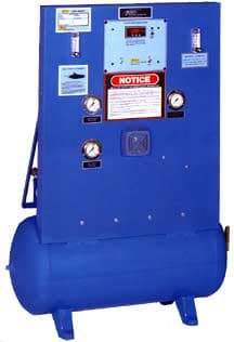 Industrial gas mixing system control panel